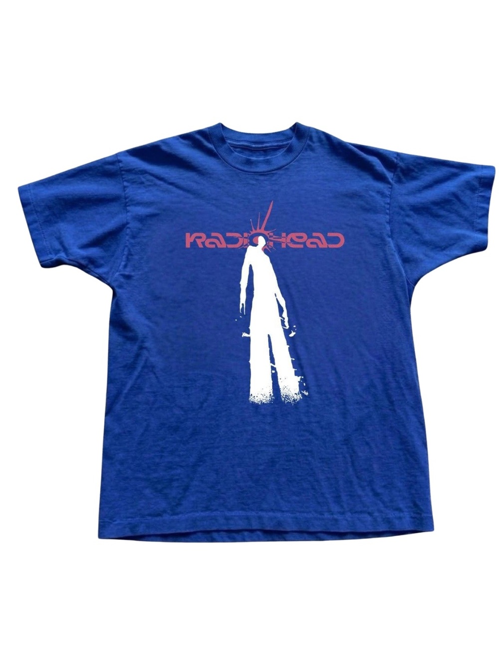 Gildan Radiohead Blue Graphic Band T-Shirt